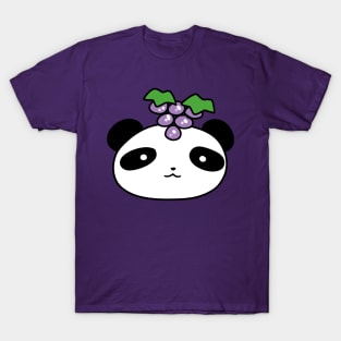 Grapes Panda Face T-Shirt